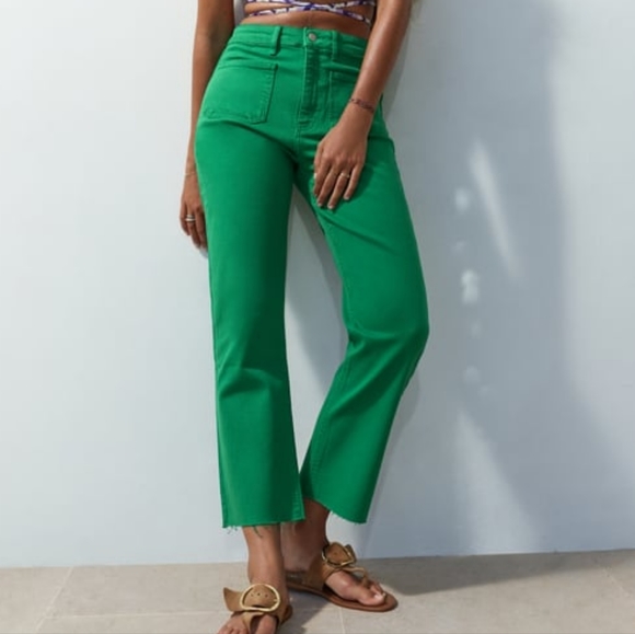 Zara Jeans Zara Sailor Cropped Flare Jeans Poshmark